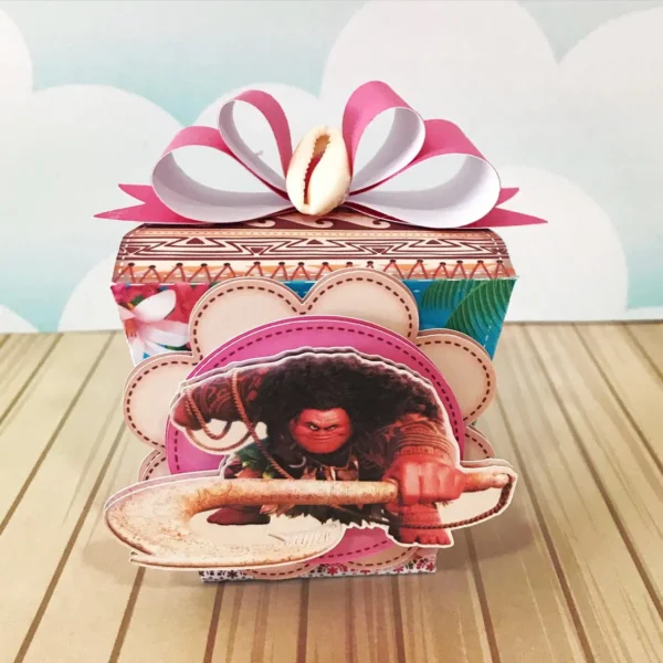 Arquivo digital de corte para itens de festa no tema Moana em formatos Studio, PNG e PDF.