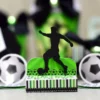 Topper de bolo e elementos de decoração tema futebol prontos para imprimir e recortar.