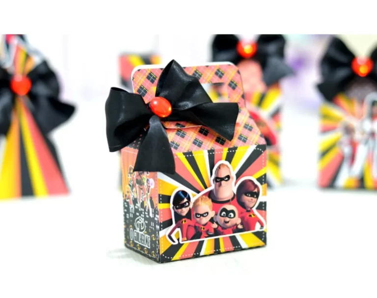 Kit de arquivos de corte para festa de aniversário tema Os Incríveis compatível com Silhouette Studio.