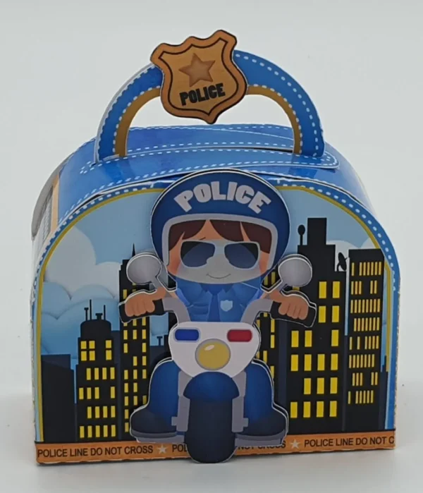 Design de corte para festa de aniversário no tema Polícia em formato Silhouette Studio.