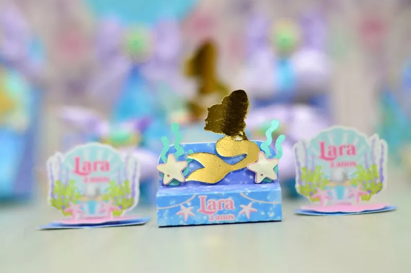 Moldes práticos de scrapfesta para personalizados do tema Sereia em formato Silhouette Studio.