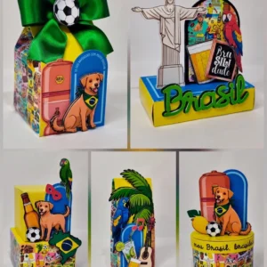 Arquivo digital de personalizados no tema Brasil nos formatos Silhouette Studio e PDF para scrapfesta.