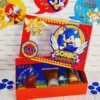 Topo de bolo com o Sonic de coelhinho e ovos para imprimir e recortar em Studio, PNG e PDF.