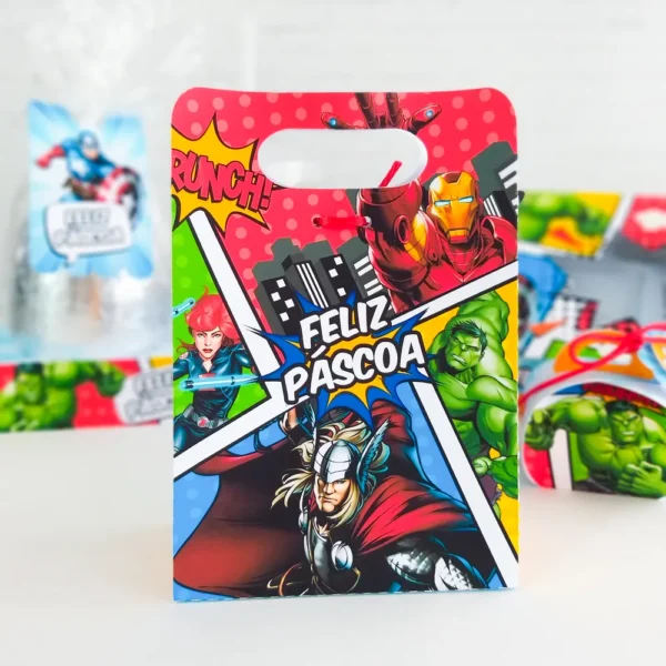 Design de corte para Páscoa e aniversário no tema Vingadores em Studio e PDF.
