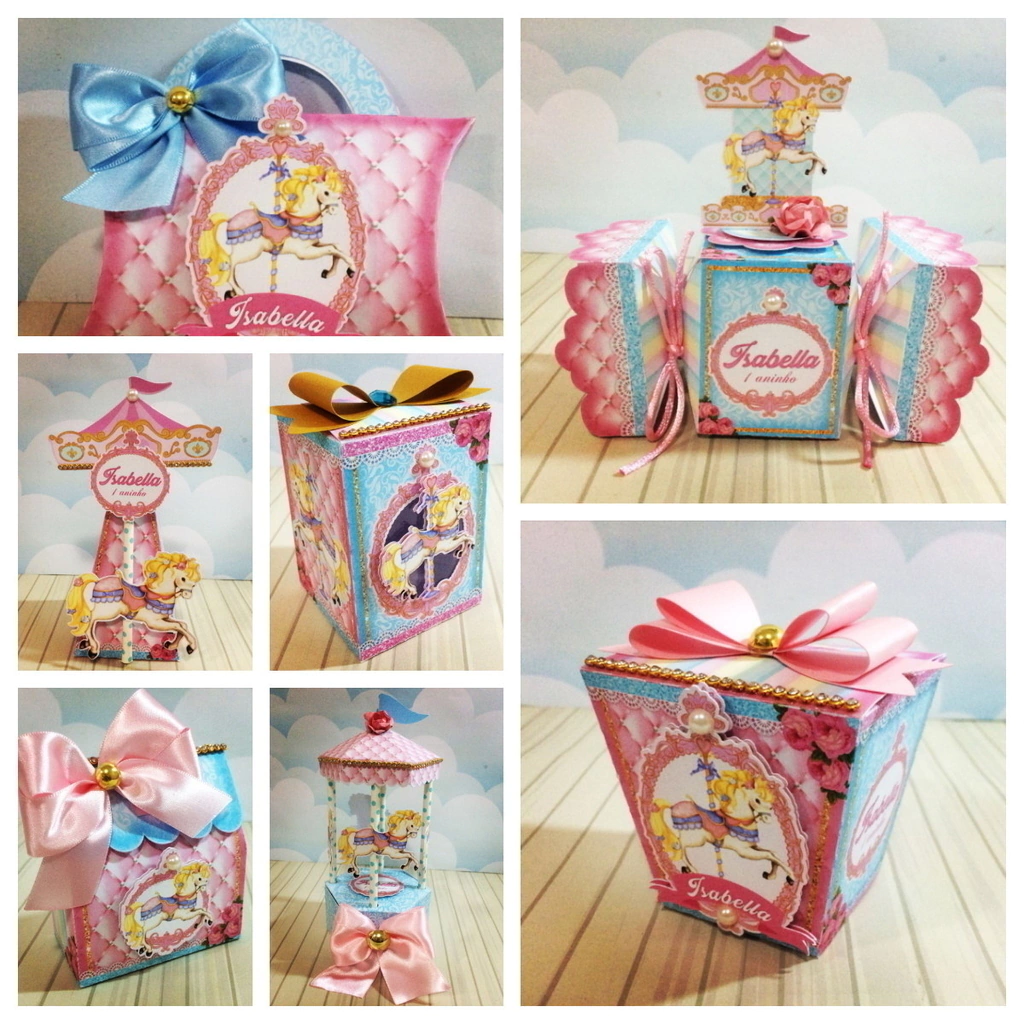 Kit digital de personalizados no tema Carrossel Encantado em formato Silhouette Studio para scrapfesta.