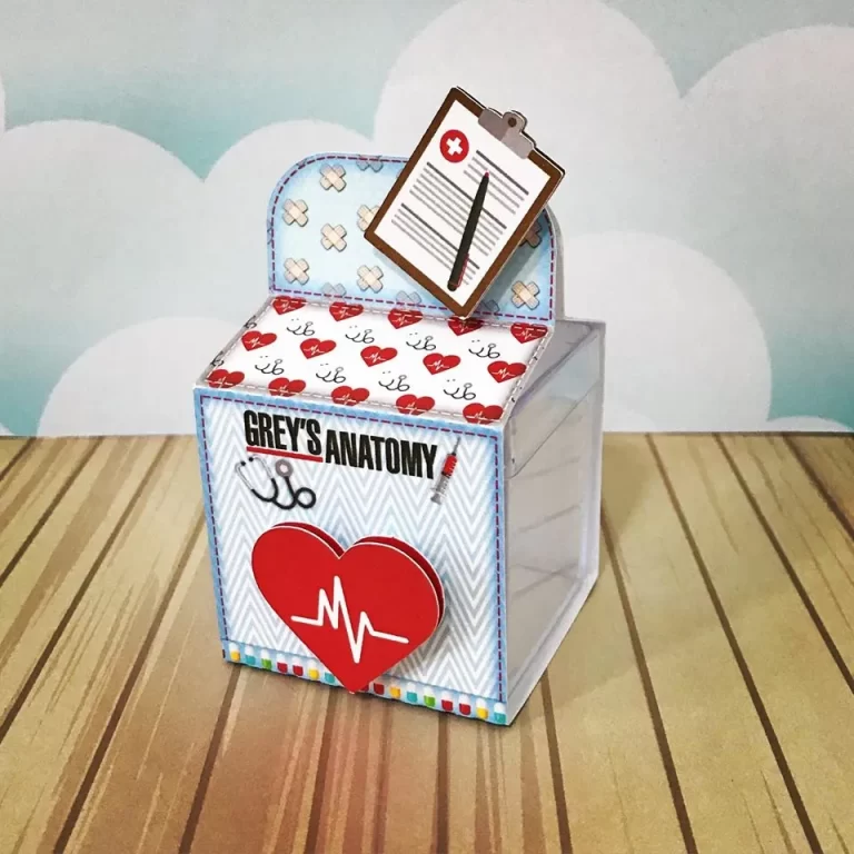 Kit digital de personalizados no tema Grey's Anatomy em formato Silhouette Studio.
