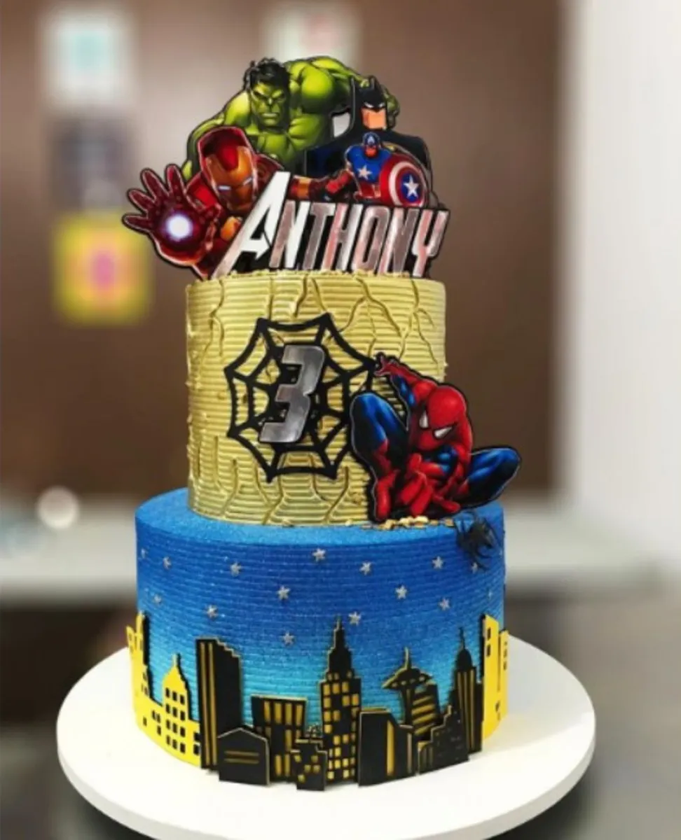 Arquivo Topo de Bolo Vingadores Studio