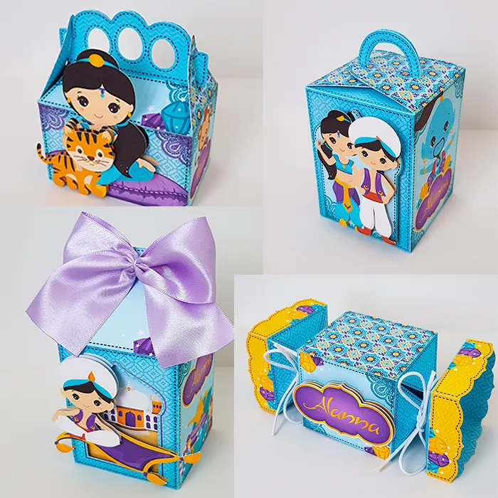Kit digital de personalizados para Arquivo de Corte Aladdin nos formatos Studio, PNG e PDF para scrapfesta.