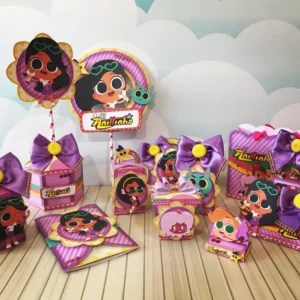 Kit digital de personalizados do tema Anittinha nos formatos Studio, PNG e PDF para scrapfesta.