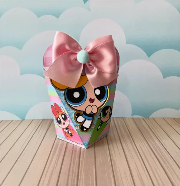 Kit de arquivos digitais para personalizados de aniversário tema Meninas Superpoderosas com corte digital e manual.