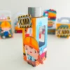Design de corte para festa de aniversário no tema construtor em formatos Studio e PDF.