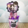 Arquivo digital para personalizados de aniversário tema BTS com corte digital e manual.