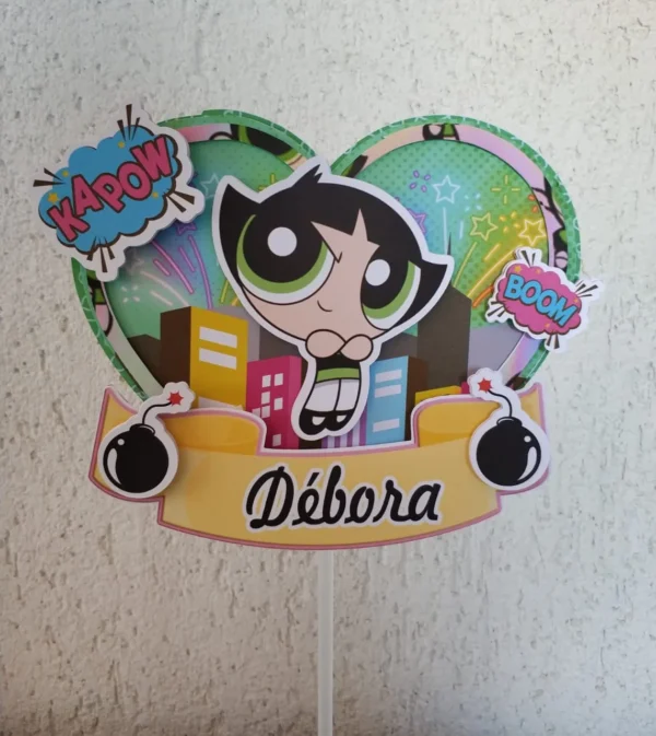Topper de bolo e elementos de decoração tema Docinho prontos para imprimir e recortar no Studio.