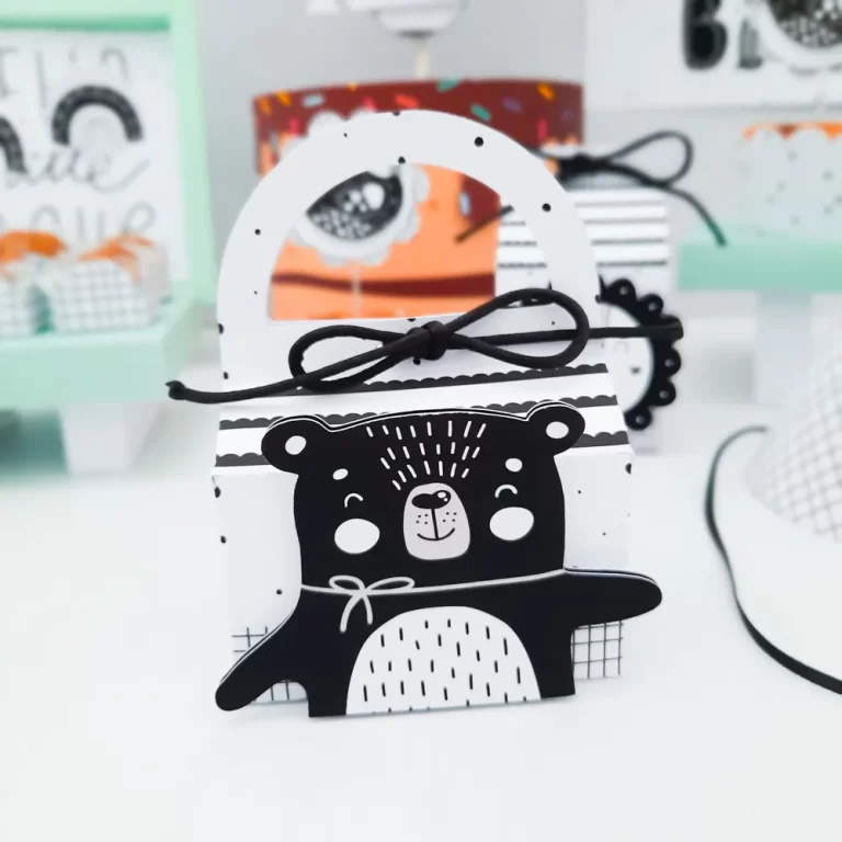 Moldes práticos de scrapfesta para lembrancinhas em estilo nórdico em formato Studio e PDF.
