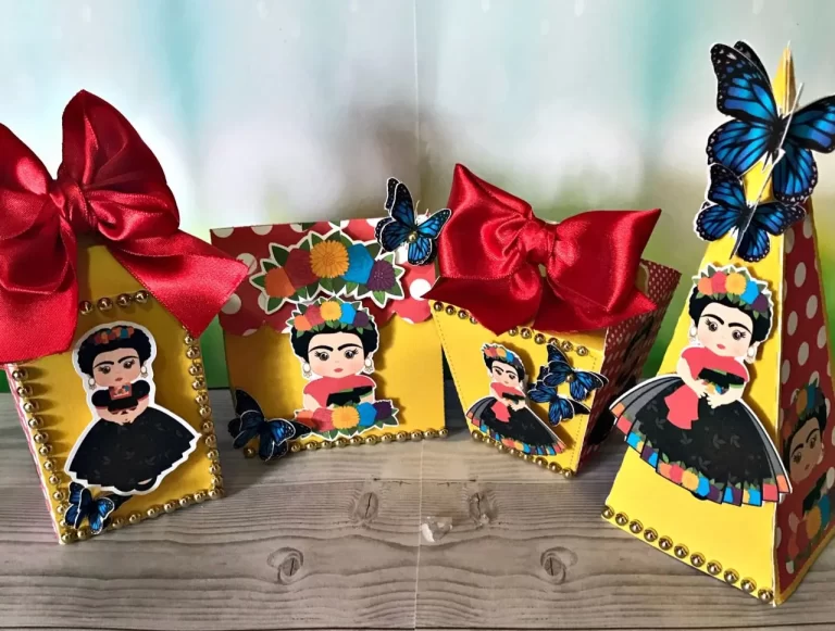 Arquivos de corte para caixas e mimos do tema Frida Kahlo em formato Studio para Silhouette.
