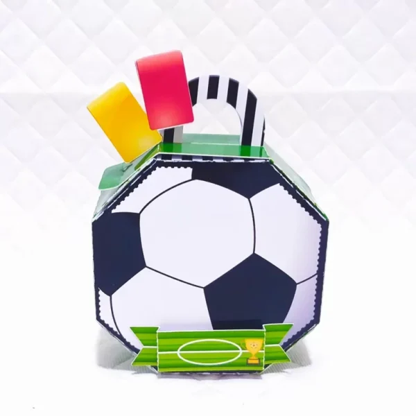 Itens personalizados para aniversário de futebol em arquivo digital Studio e PDF.