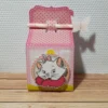 Topo de bolo para imprimir do tema Gatinha Marie com laço rosa em formatos digitais Studio e PDF.