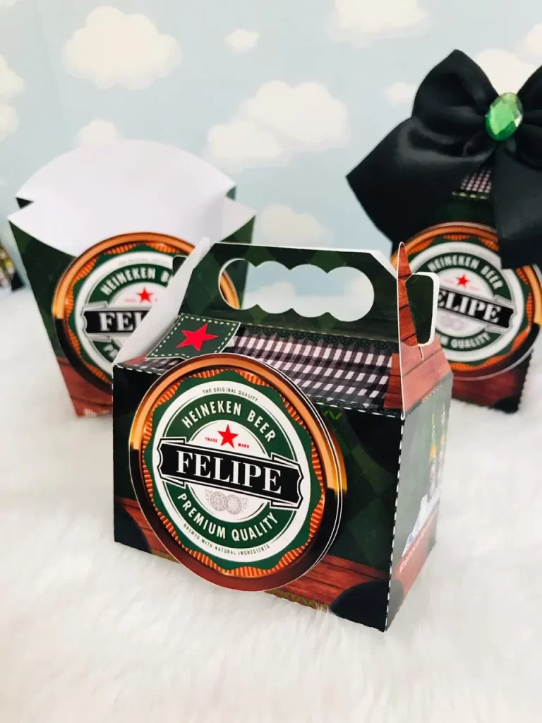 Enfeites de mesa, tags e apliques de cerveja prontos para recortar em formatos Studio e PDF.