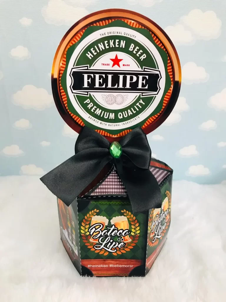 Moldes fáceis de caixas e embalagens decoradas de cerveja nos formatos Silhouette Studio e PDF.