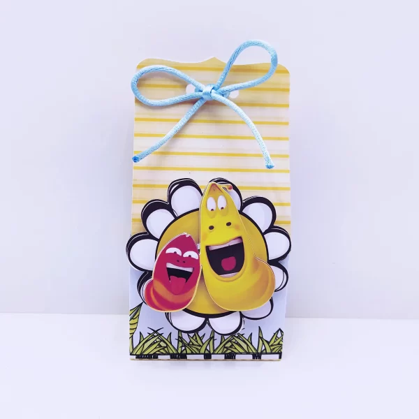 Design de corte para festa de aniversário no tema Larva em formatos Studio e PDF.