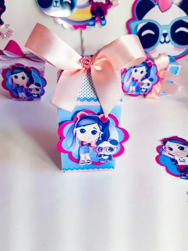 Topper de bolo e elementos de decoração tema Luluca pronto para imprimir e recortar.