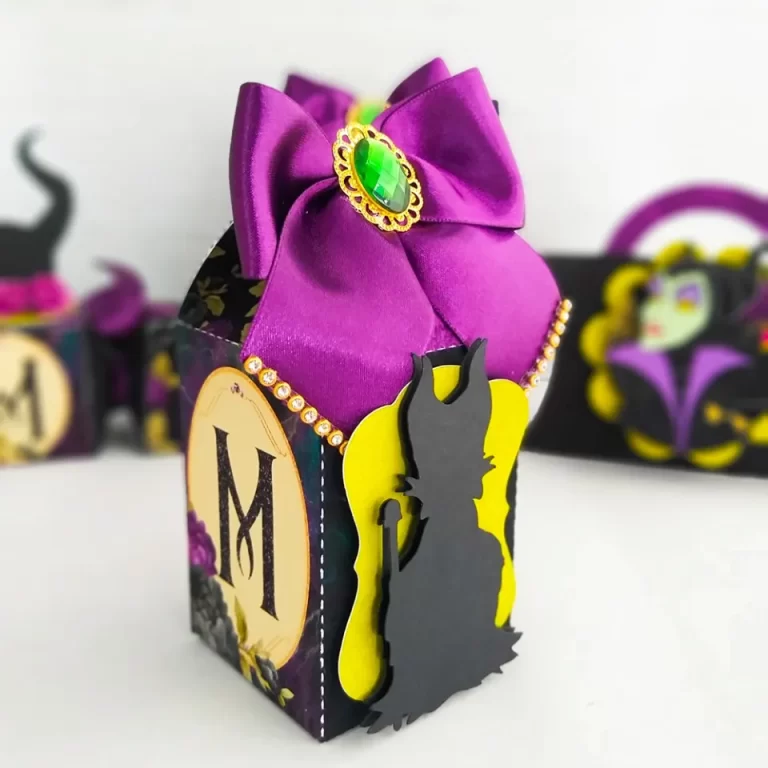 Kit de arquivos digitais para personalizados de aniversário tema Malévola com corte digital e manual.