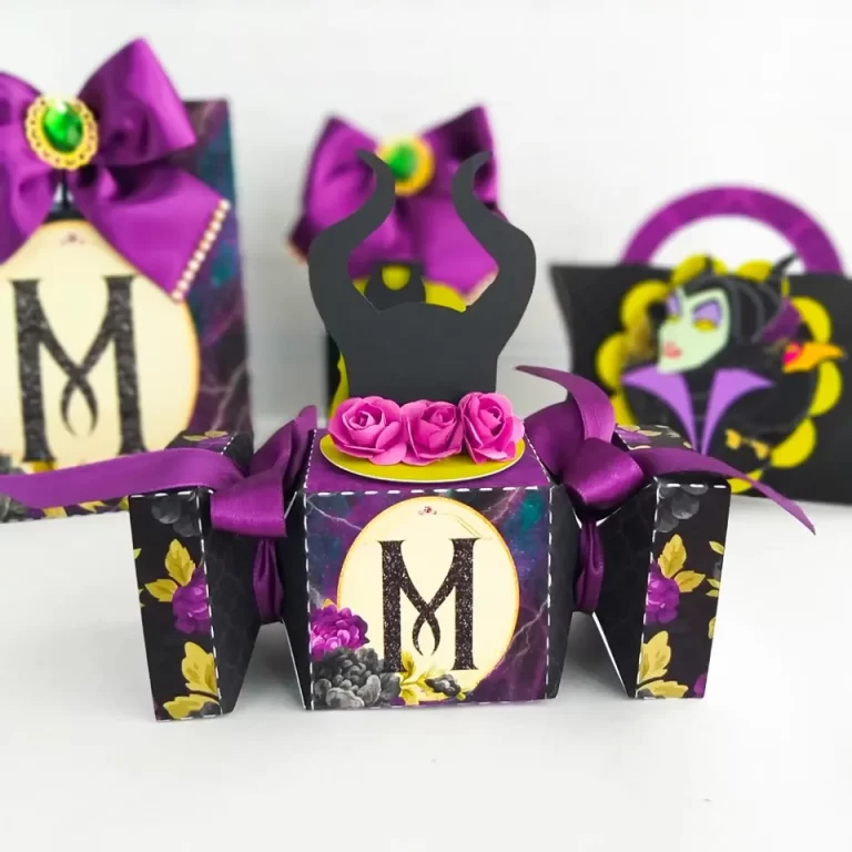 Itens personalizados para festa Malévola em arquivo digital Studio e PDF.