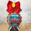 Design de corte para festa de aniversário no tema Ônibus em Studio, PNG e PDF.