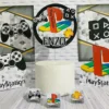 Itens personalizados para aniversário PlayStation em arquivo digital Studio e PDF.