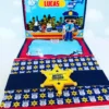 Itens personalizados para aniversário de Polícia em arquivo digital Studio e PDF.