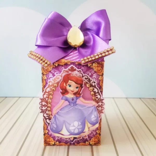 Itens personalizados para aniversário tema Princesa Sofia em arquivo digital Studio e PDF.