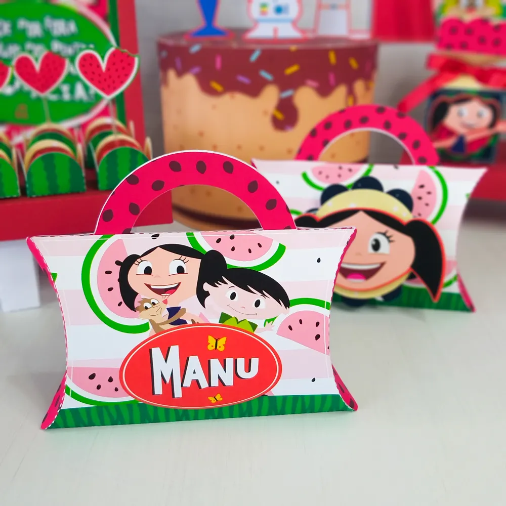 Topper de bolo e elementos de decoração tema Show da Luna prontos para imprimir e recortar em Studio e PDF.