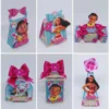 Topo de bolo em camadas com a personagem Moana e ondas do mar para recorte na Silhouette.