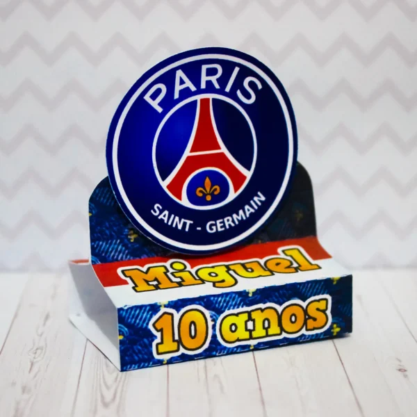 Lembrancinhas e apliques do PSG prontos para recortar no Silhouette Studio.