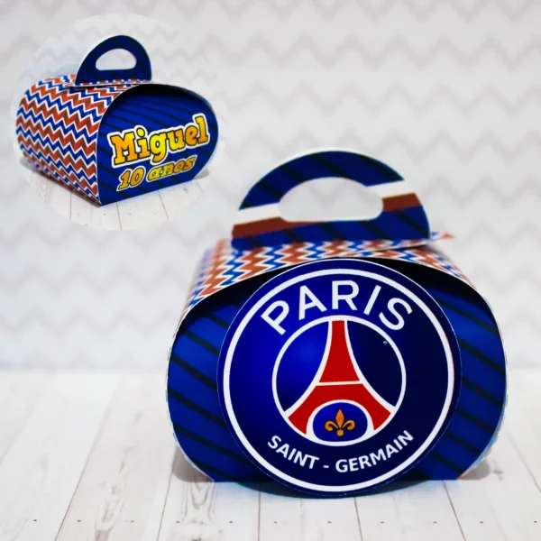 Moldes de caixas personalizadas do Paris Saint-Germain para recortar na Silhouette.