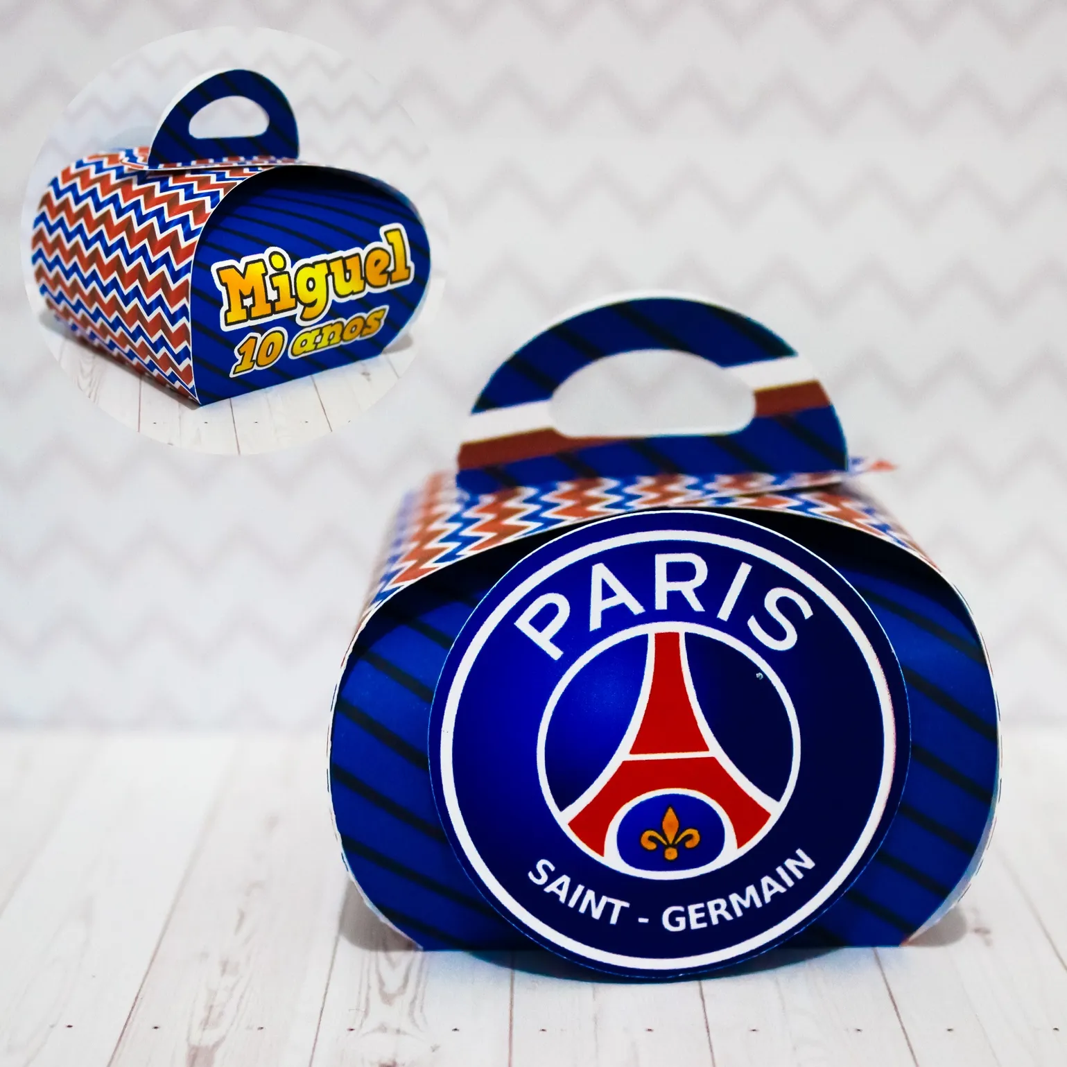 Moldes de caixas personalizadas do Paris Saint-Germain para recortar na Silhouette.