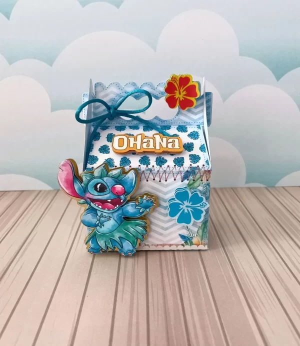 Caixinhas personalizadas e elementos do Stitch prontos para recortar nos formatos Studio, PNG e PDF.