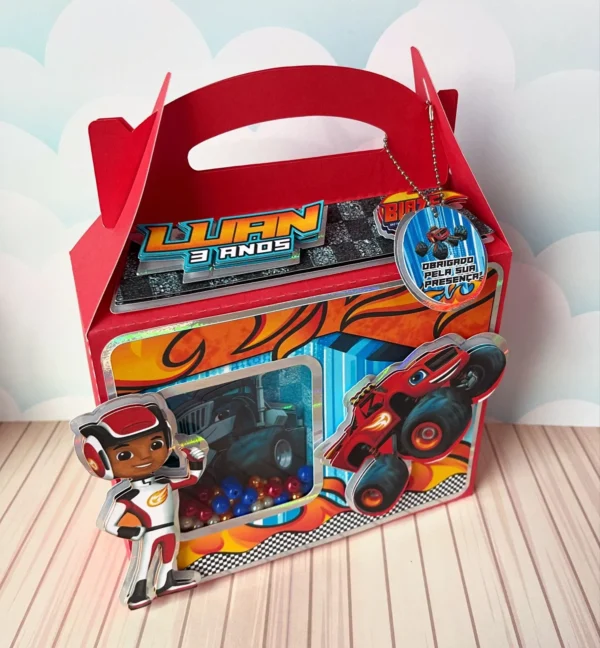 Kit de arquivos digitais para personalizados de aniversário tema Blaze e os Monster Machine com corte digital e manual.