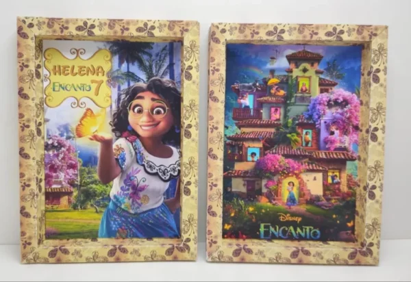 Itens personalizados para decoração de aniversário Encanto Disney em arquivo digital Studio.