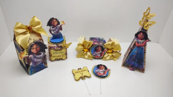 Design de corte para centro de mesa de aniversário no tema Encanto Disney em formato Studio.