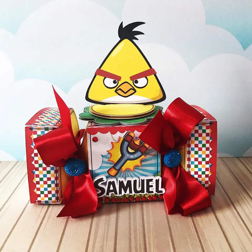 Arquivos de corte para centro de mesa do tema Angry Birds em formatos Studio, PNG e PDF para imprimir.