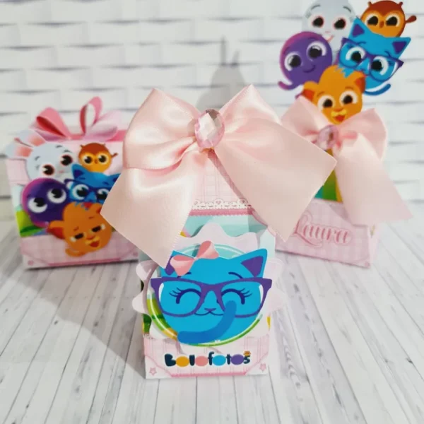 Itens personalizados para festa Bolofofos Menina em arquivo digital Studio e PDF.