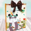 Arte digital de centro de mesa tema Bosque Baby para imprimir nos formatos Studio e PDF.