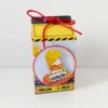 Centro de mesa personalizado para aniversário no tema construtor em arquivo digital Studio, PNG e PDF.