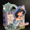Enfeite de mesa para imprimir do tema Jasmine do Aladdin em formatos digitais Studio, SVG e PDF.