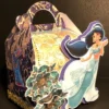 Moldes digitais com elementos do castelo e lâmpada mágica para centro de mesa Jasmine em Studio, SVG e PDF.