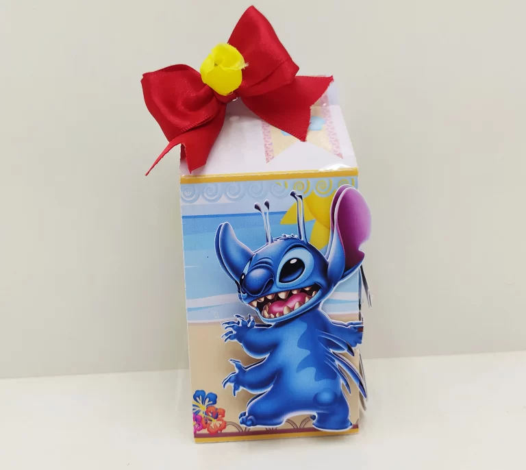 Moldes fáceis de cachepô e enfeites do tema Lilo e Stitch nos formatos Silhouette Studio, PNG e PDF.