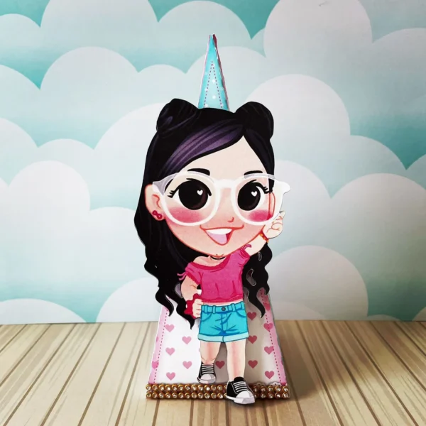 Kit de arquivos digitais para personalizados de aniversário tema Luluca com corte digital e manual.
