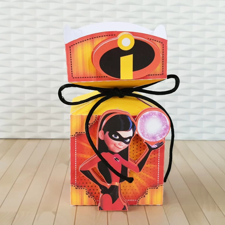 Itens personalizados para decoração de aniversário Os Incríveis em arquivo digital Studio, PNG e PDF.