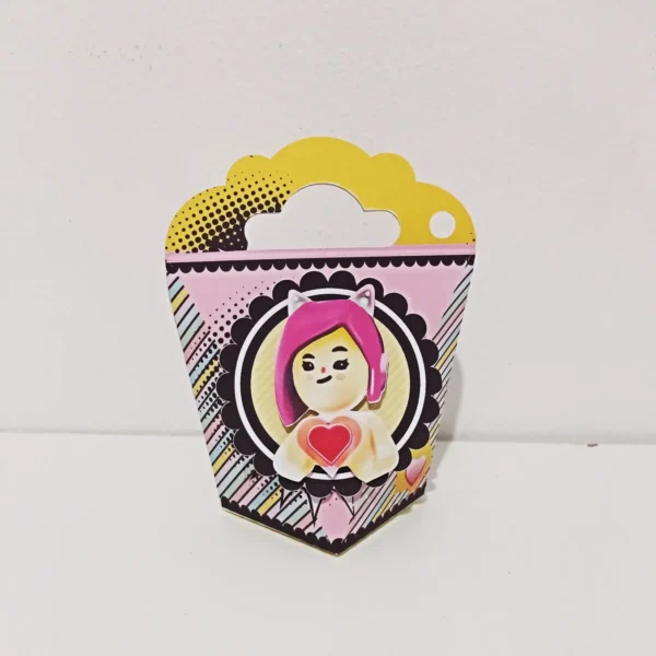 Arte digital de centro de mesa PK XD Menina Studio e PDF para toppers e decoração de aniversário.